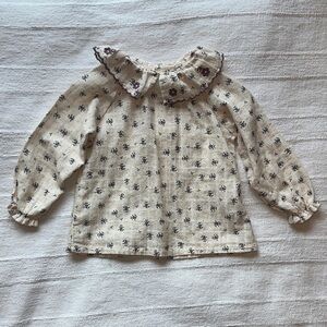 Floral Cream Top NWOT